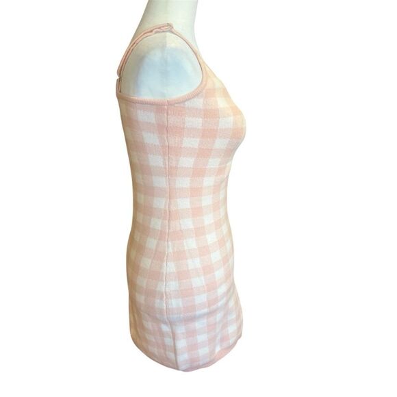 NWT L*Space women's Francie sweater dress size large‎ pink gingham - Picture 11 of 15
